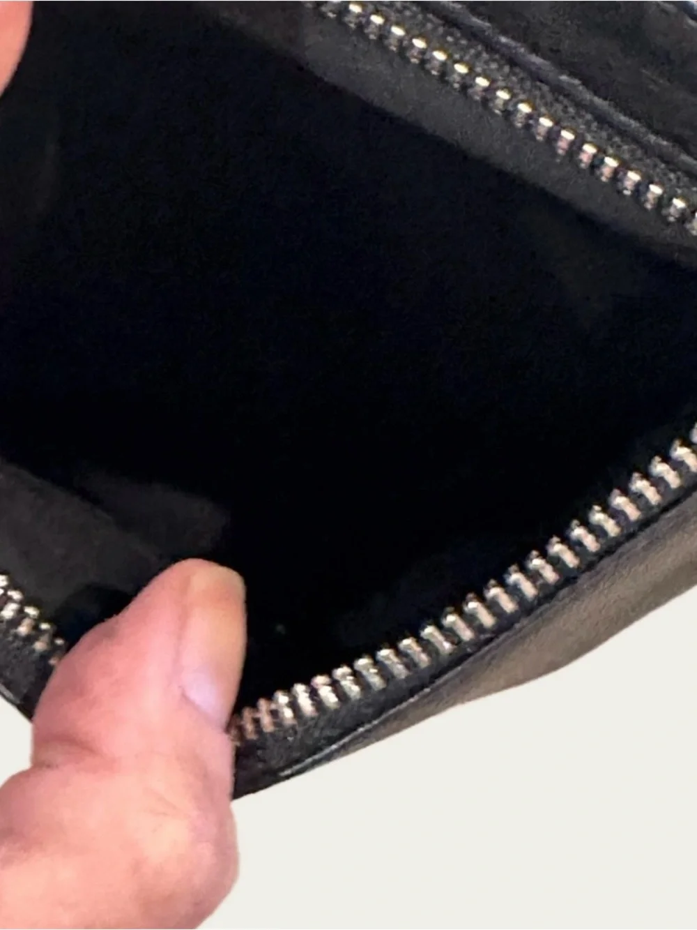 Vintage Paul & Taylor Black Leather Crossbody Multi Zippered Pocket Bag
